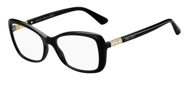 Designer Women Jimmy Choo Eyeglasses: JC284 - Black- SpecSMART Eye Clinic (Diagonal View)